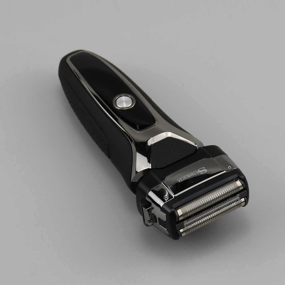 Turbo powerful wet dry electric shaver rechargeable foil face body shaver beard electric razor for men hair shaving machine set P0817