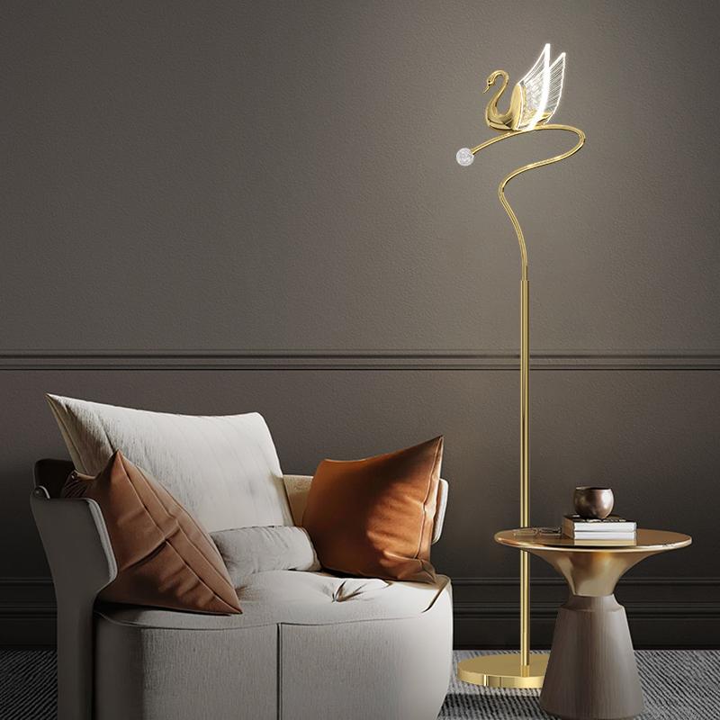 Floor Lamps Nordic Luxury Lamp Living Room Sofa Decorative Bedroom Bedside Table Simple Modern Study Swan Lighting 
Floor Lamps Nordic Luxury Lamp Living Room Sofa Decorative Bedroom Bedside Table Simple Modern Study Swan Lighting