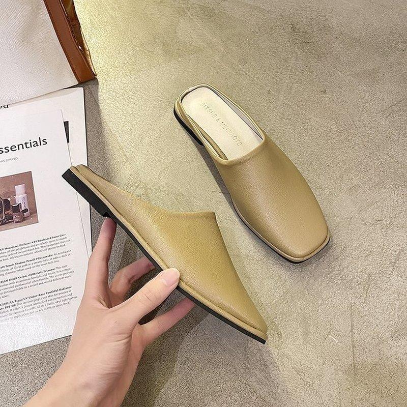 Slippers The Spring/summer 2021 Versatile Square Toe Fashion Flat Mueller Shoes Women, Black
Slippers The Spring/summer 2021 Versatile Square Toe Fashion Flat Mueller Shoes Women, Black