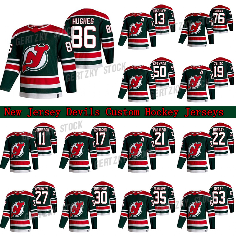 New Jersey Devils 2021 Reverse Retro 76 P. K. Subban 86 Jack Hughes 50 Corey Crawford 13 Nico Hischier Hockey Jerseys, Green
New Jersey Devils 2021 Reverse Retro 76 P. K. Subban 86 Jack Hughes 50 Corey Crawford 13 Nico Hischier Hockey Jerseys, Green