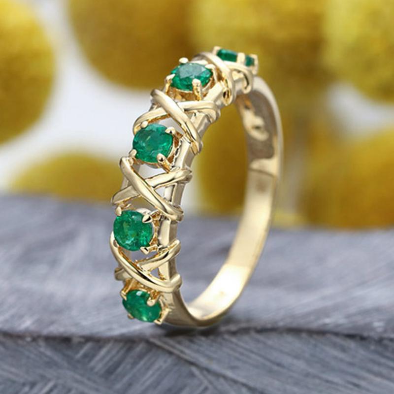 Wedding Rings Ring For Women Luxury Intertwine Hollowed Out Green Zircon Light Yellow Gold Color Fashion Jewelry Gifts KBR302, Slivery;golden
Wedding Rings Ring For Women Luxury Intertwine Hollowed Out Green Zircon Light Yellow Gold Color Fashion Jewelry Gifts KBR302, Slivery;golden