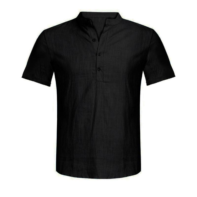 Men's Casual Shirts Shirt Blouse Cotton Linen T-shirt Summer Beach Loose Tops Short Sleeve Solid Color Tee Camisa Masculina, White;black
Men's Casual Shirts Shirt Blouse Cotton Linen T-shirt Summer Beach Loose Tops Short Sleeve Solid Color Tee Camisa Masculina, White;black