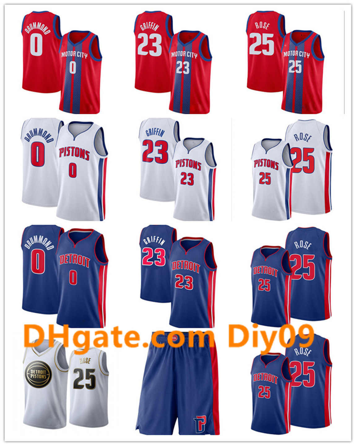 Detroit Pistons Jersey 23 Blake Griffin Andre Drummond 0 Derrick Rose 25 City Blue Red New Basketball Jerseys Basketball Shorts, Show
Detroit Pistons Jersey 23 Blake Griffin Andre Drummond 0 Derrick Rose 25 City Blue Red New Basketball Jerseys Basketball Shorts, Show