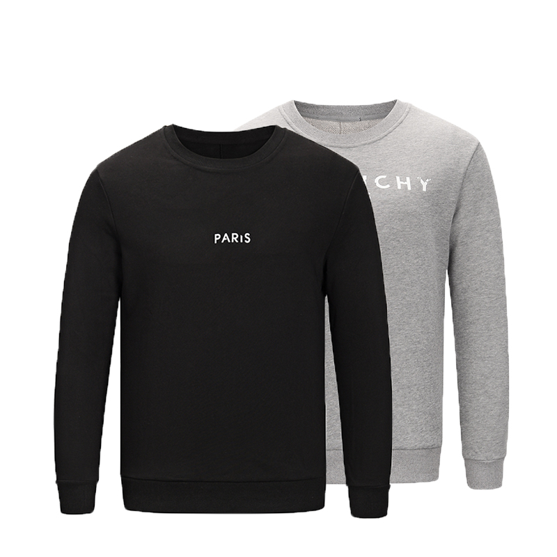 Mens Sweatshirt Hoodies Classic Design pullover crew neck Black grey solid color style Alphabet print embroidery Long sleeve sweatshirts
Mens Sweatshirt Hoodies Classic Design pullover crew neck Black grey solid color style Alphabet print embroidery Long sleeve sweatshirts