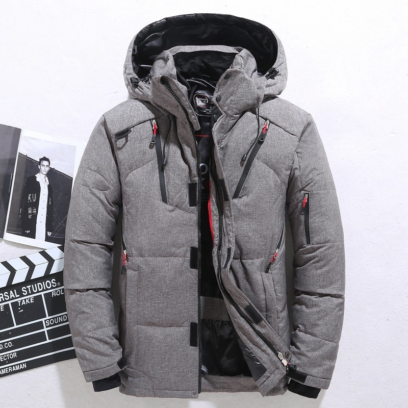 High Quality Down Jacket Male Winter Parkas Men White Duck Down Jacket Hooded Outdoor Thick Warm Padded Snow Coat Oversize M-4XL 201225