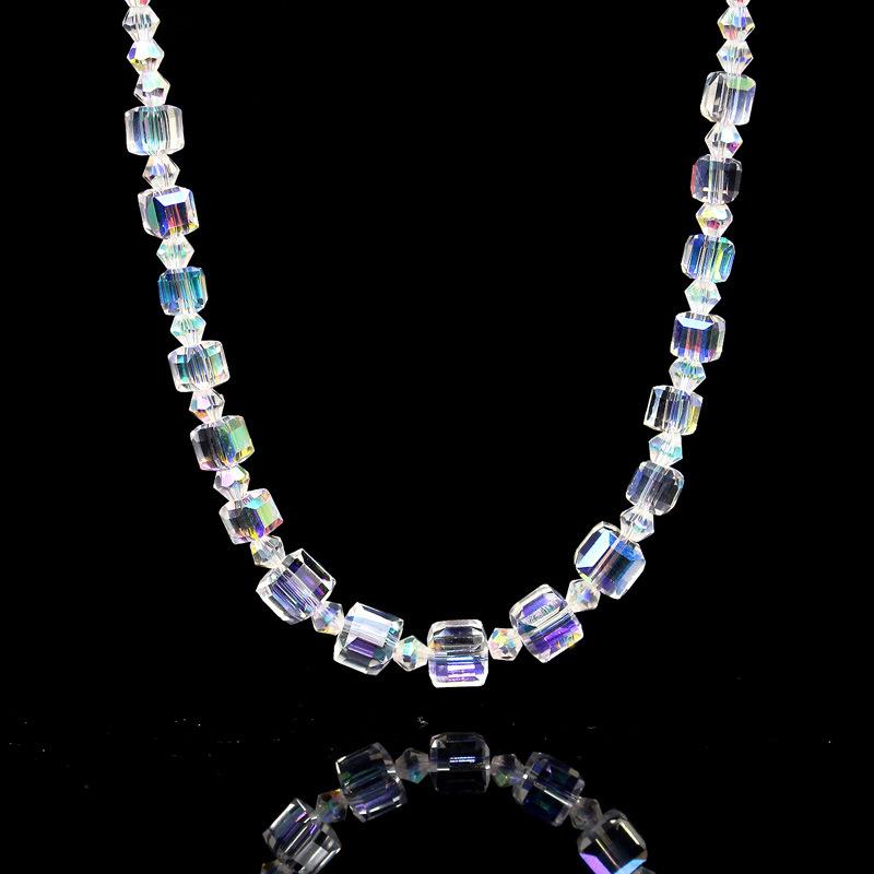 Chokers Square Rhombic Geometry Transparent Crystal Clavicle Chain Necklace Elegant Luxury Simple Clear Choker Jewelry For Women Girls
Chokers Square Rhombic Geometry Transparent Crystal Clavicle Chain Necklace Elegant Luxury Simple Clear Choker Jewelry For Women Girls