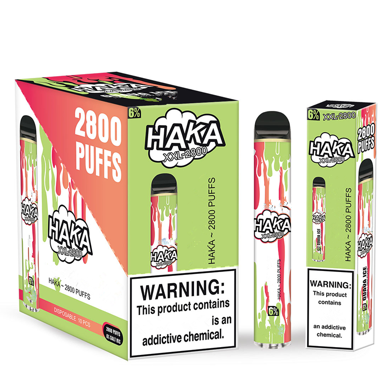 Haka XXL Disposable Device Kit 2800 Puffs 1700mAh Battery Prefilled 10.6ml Vape Cartridge Starter kit Air bar lux bang xxl
Haka XXL Disposable Device Kit 2800 Puffs 1700mAh Battery Prefilled 10.6ml Vape Cartridge Starter kit Air bar lux bang xxl