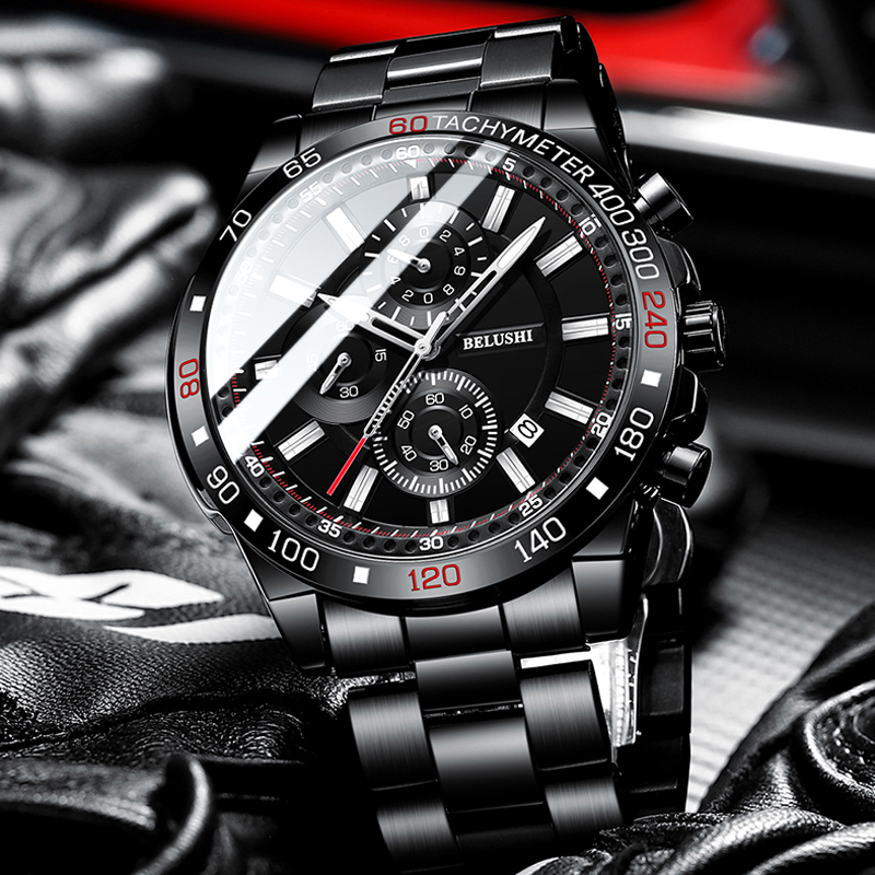 BELUSHI 2021 New Mens Watches Top Luxury Brand Sport Waterproof Chronograph Stainless Steel Quartz Watch Men Relogio Masculinog, Silver blue
BELUSHI 2021 New Mens Watches Top Luxury Brand Sport Waterproof Chronograph Stainless Steel Quartz Watch Men Relogio Masculinog, Silver blue
