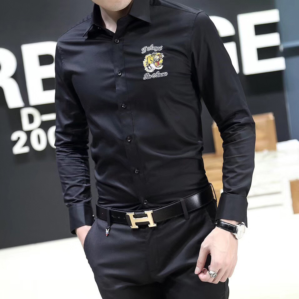 2021 New Casual Roupas De Marca Nova Manga Longa Fino Ajuste Bordado Camisa Masculina Qualidade 100% Algodo Dy2126 S1sh, White
2021 New Casual Roupas De Marca Nova Manga Longa Fino Ajuste Bordado Camisa Masculina Qualidade 100% Algodo Dy2126 S1sh, White