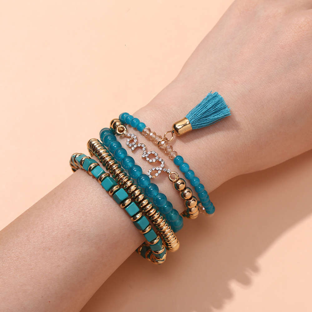 ,bracelet Fashion trend three dimensional square Bracelet Bohemian pineapple geometric multi layer elastic bracelet for women, Golden;silver
,bracelet Fashion trend three dimensional square Bracelet Bohemian pineapple geometric multi layer elastic bracelet for women, Golden;silver
