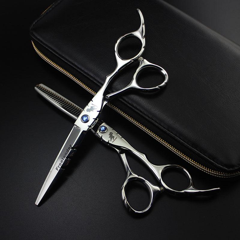 Hair Scissors 6.0inch Profissional Hairdressing Cutting Set Barber Shears High Quality Salon For