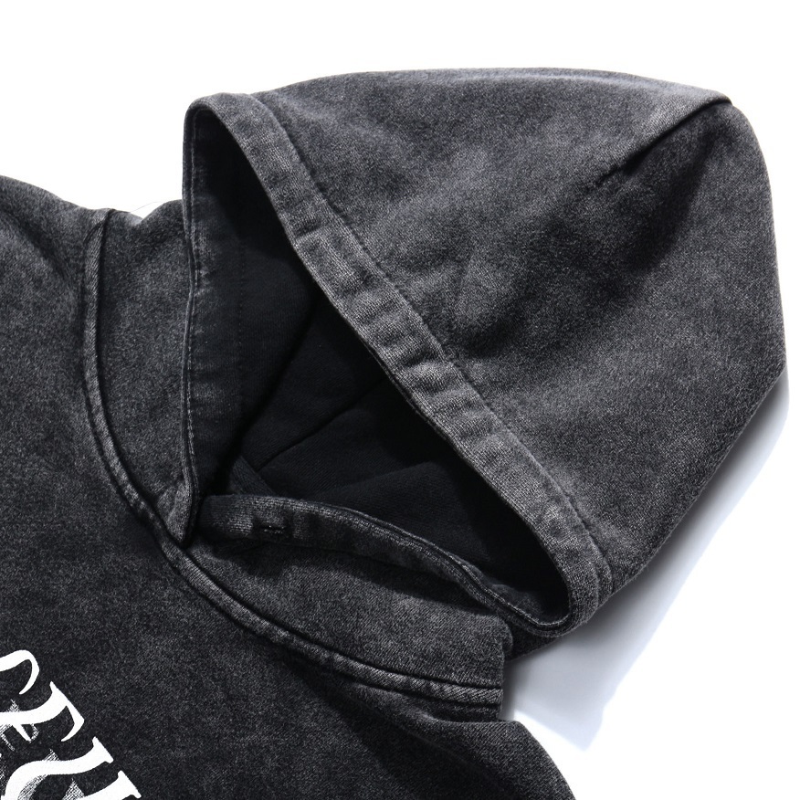 AT SUNRISE Hoodie Sweatshirt Men Hip Hop Streetwear Harajuku black Washed Hooded Pullover Autumn winter Cotton Loose Hoodie 201127