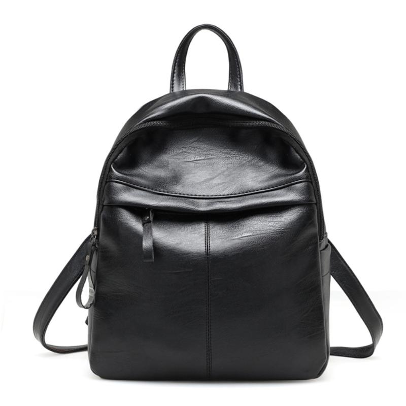 Outdoor Bags Leather Backpack Women's Fashion Simple School Bag Travel Mochila Mujer #JK3, Black
Outdoor Bags Leather Backpack Women's Fashion Simple School Bag Travel Mochila Mujer #JK3, Black