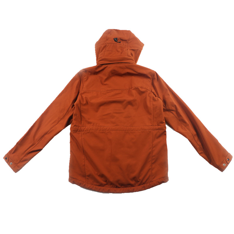 Spring and Autumn Loose Plush and Thick Windbreaker High Quality Men's Jacket with Glasses Cap Hat Detachable Soft Shell Jacket Coat