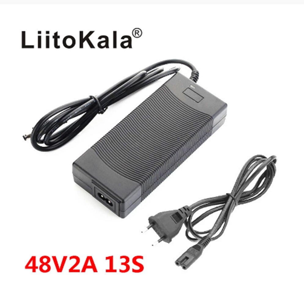 LiitoKala 13S 48V Lithium-ion battery pack charger 5.5*2.1mm Universal 54.6V 2A AC DC Power Supply Adapter
LiitoKala 13S 48V Lithium-ion battery pack charger 5.5*2.1mm Universal 54.6V 2A AC DC Power Supply Adapter