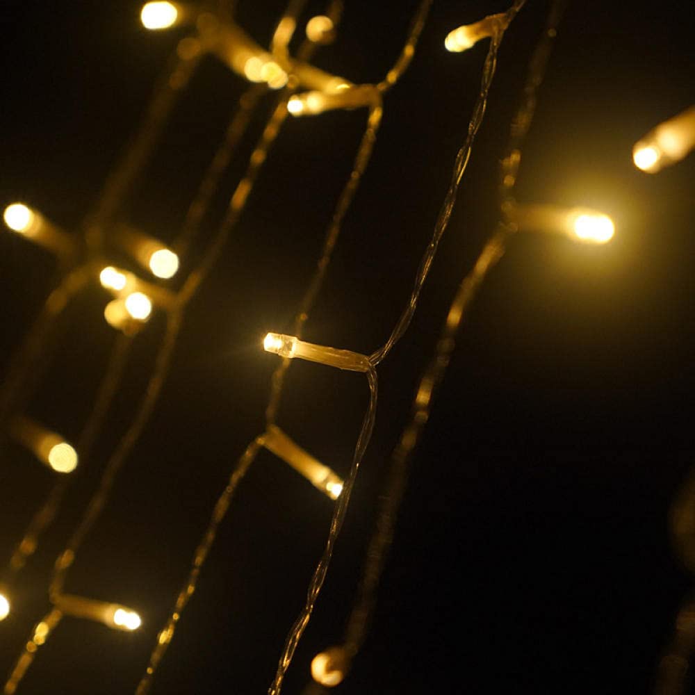 LED Five-Pointed Star Waterfall Lights Christmas Hanging Tree Rooftop Decoration Meteor Lights for Outdoor Courtyard Remote Control Solar Powered