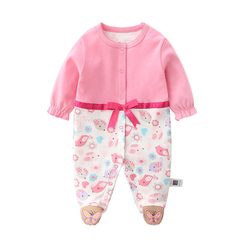 baby clothes born Autumn girls cotton infantis clothing romper cute ropa bebe 210806