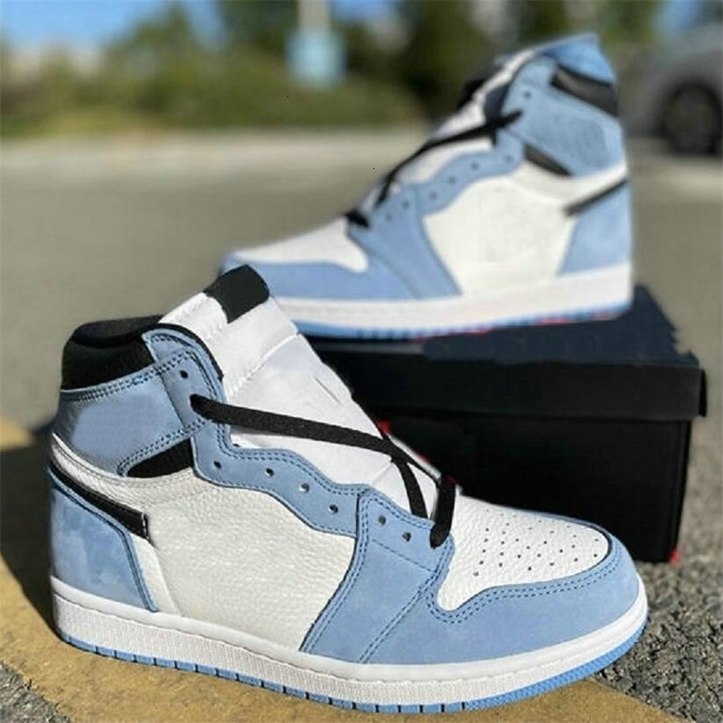 1 High OG University Sail Obsidian Designer Shoes White Dark Powder Blue I UNC Patent Sport 1s Sneakers
1 High OG University Sail Obsidian Designer Shoes White Dark Powder Blue I UNC Patent Sport 1s Sneakers