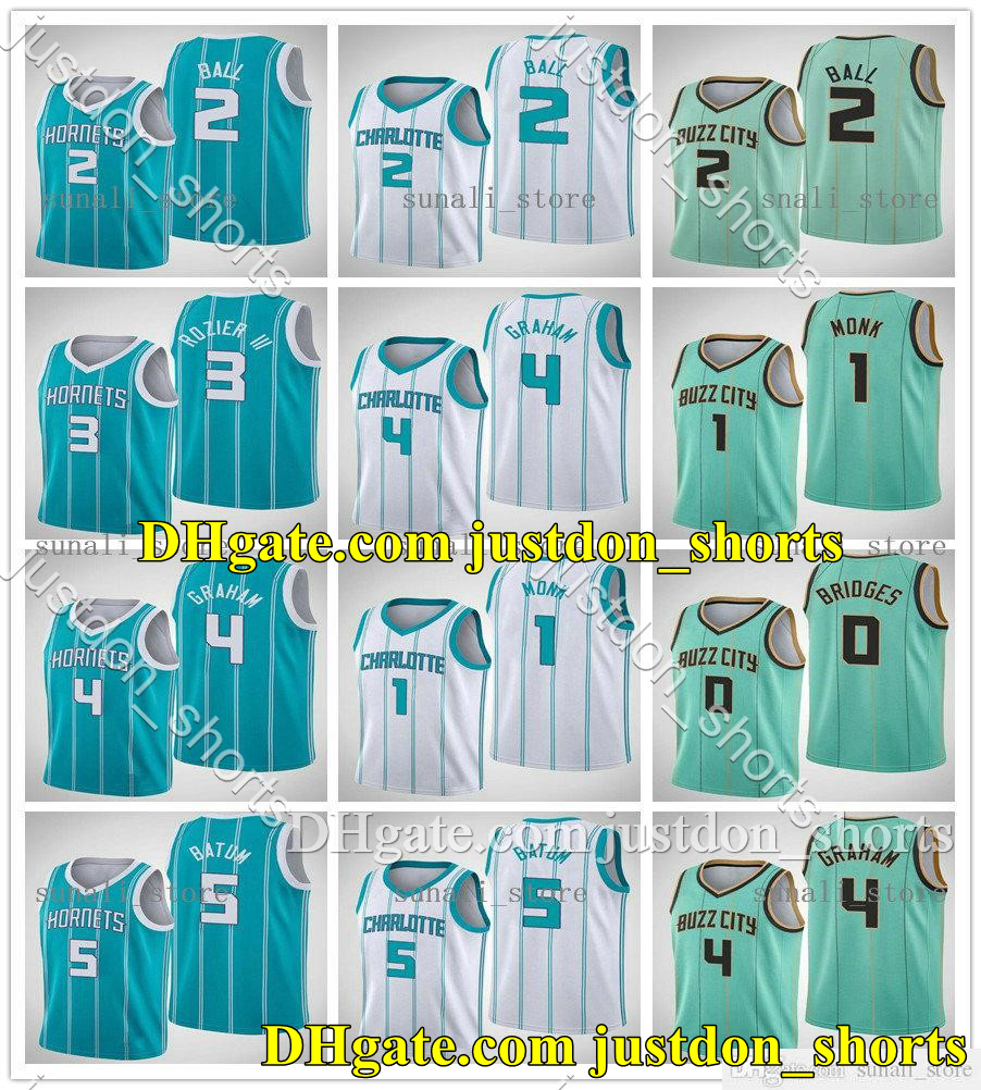 NCAACity Teal Green LaMelo 2 Ball Nicolas 5 Batum Terry 3 Rozier III Malik 1 Monk Miles 0 Bridges Devonte 4 Graham Basketball Jerseys Shirts, Black
NCAACity Teal Green LaMelo 2 Ball Nicolas 5 Batum Terry 3 Rozier III Malik 1 Monk Miles 0 Bridges Devonte 4 Graham Basketball Jerseys Shirts, Black