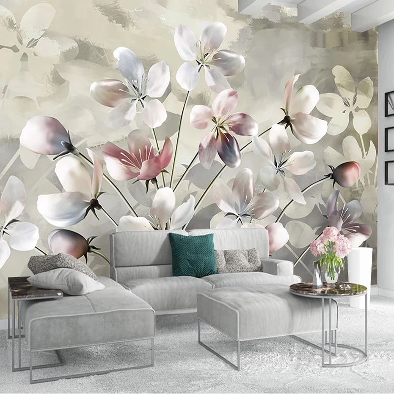 Custom Mural Hand Painted Watercolor Oil Painting Floral Modern Bedroom Living Room Sofa Wall Decoration Wallpaper, Pink
Custom Mural Hand Painted Watercolor Oil Painting Floral Modern Bedroom Living Room Sofa Wall Decoration Wallpaper, Pink