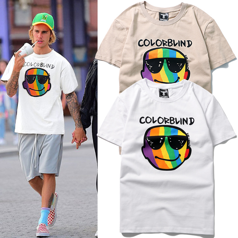 2021 Justin Bieber T-shirt Colorblind Avatar Sunglasses Printing T-shirts New Style Men Women Hip-hop Streetwear Cotton Tops Tee Qdnf, Black
2021 Justin Bieber T-shirt Colorblind Avatar Sunglasses Printing T-shirts New Style Men Women Hip-hop Streetwear Cotton Tops Tee Qdnf, Black