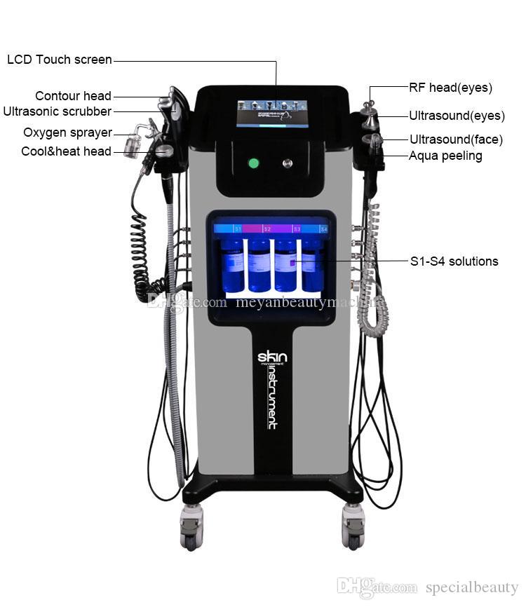 SPA use diamond dermabrasion Skin deep clean machine microdermabrasion ultrasonic Wrinkle reduction jet peel Skincare High frequency tube