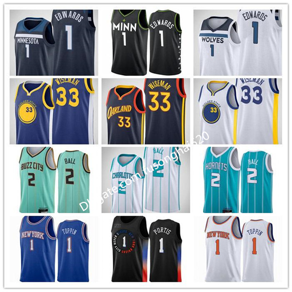 2020 2021 Draft Pick 1 Anthony Edwards Jersey 33 James Wiseman 2 LaMelo Ball Obi 1 Toppin Basketball Men Kids Blue White Purple Size -XXXL
2020 2021 Draft Pick 1 Anthony Edwards Jersey 33 James Wiseman 2 LaMelo Ball Obi 1 Toppin Basketball Men Kids Blue White Purple Size -XXXL