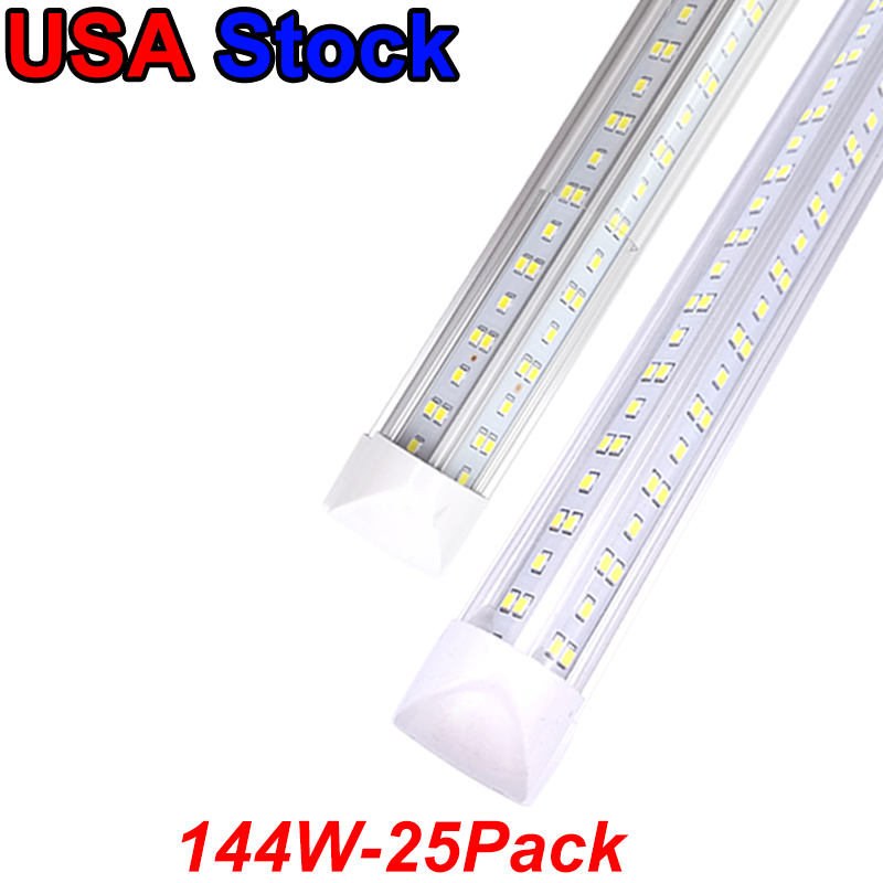V-Shaped Integrate T8 LED Tube 2 4 5 6 8 Feet Fluorescent Lamp 144W 8Ft 4Rows Light Tubes Cooler Door Lighting Stock In USA
V-Shaped Integrate T8 LED Tube 2 4 5 6 8 Feet Fluorescent Lamp 144W 8Ft 4Rows Light Tubes Cooler Door Lighting Stock In USA