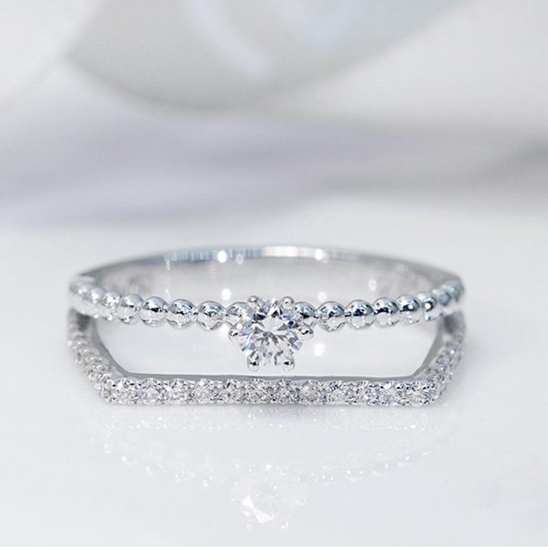 Wedding Rings Exquisite Silver Color Zircon Engagement Ring Fashio Classic Minimalism White Gold Bridal Promise Fine Jewelry
Wedding Rings Exquisite Silver Color Zircon Engagement Ring Fashio Classic Minimalism White Gold Bridal Promise Fine Jewelry