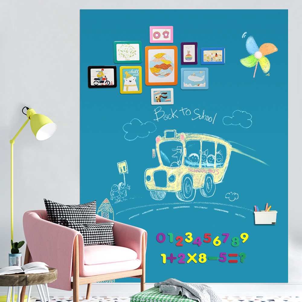Hold magents Blackboard Magnetic ChalkBoard Erasable Kids Writing Graffiti Office Message Board Home Decorative Wall sticker 210312