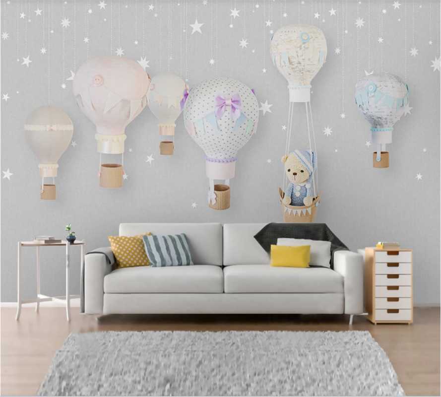 Custom 3D wallpaper mural Nordic simple hand-painted cartoon balloon children's room background wall, Silk material
Custom 3D wallpaper mural Nordic simple hand-painted cartoon balloon children's room background wall, Silk material