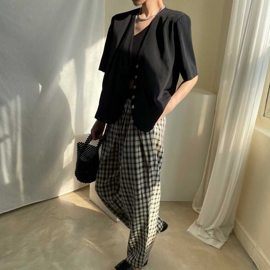 Korejpaa Women Shirt Summer Korean Chic Simple Retro V-Neck Pocket Single-Breasted Casual Solid Color Short-Sleeved Blouses 210526