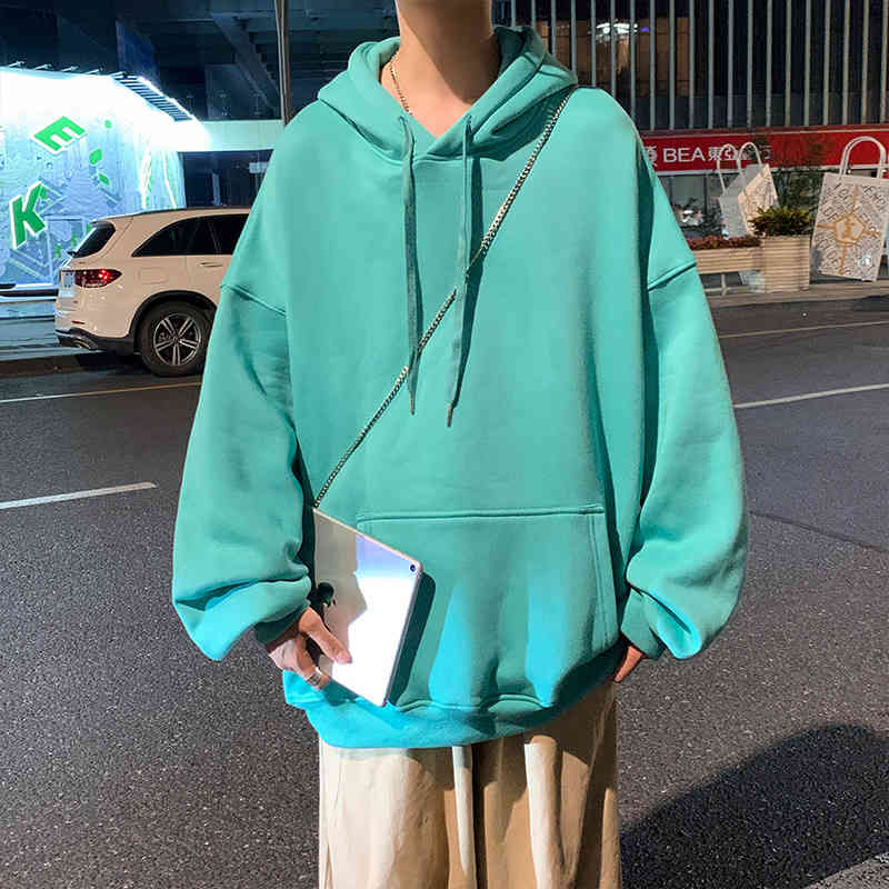 men's hoodies & sweatshirts japanese solid color male sweater big casual-size sports with a korean hoodie trend new fall nice jack, Black
men's hoodies & sweatshirts japanese solid color male sweater big casual-size sports with a korean hoodie trend new fall nice jack, Black