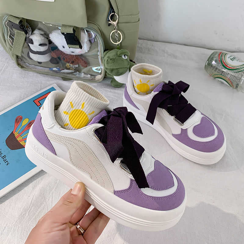 Flats Woman Sneakers Female Vulcanized Shoes Lace Up Women's Shoes Ladies Casual Breathable Woman Comfort Walking Shoes Y0907