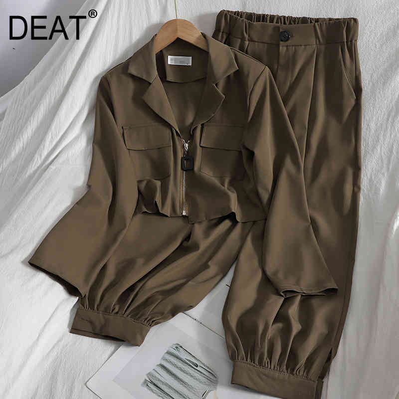 Spring Summer Fashion Casual Pocket Zipper Blazer Coat + Slim Legged Harem Pants Two Piece Women's Suit SK101 210525, Black
Spring Summer Fashion Casual Pocket Zipper Blazer Coat + Slim Legged Harem Pants Two Piece Women's Suit SK101 210525, Black