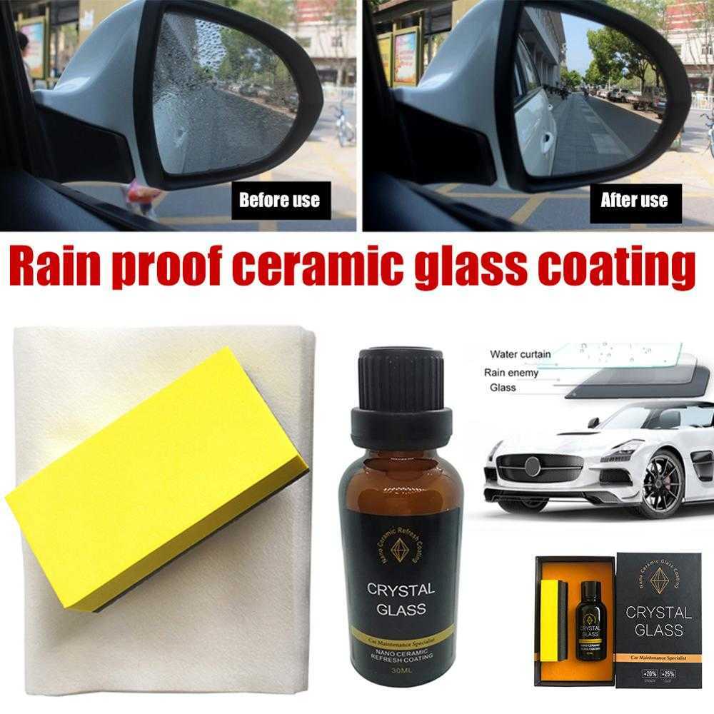 

30ML Car Glass Nano-coating Hydrophobic Crystal Coating Liquid Glass Car Window Coating Anti Rain & Water Ceramic Glass Coating