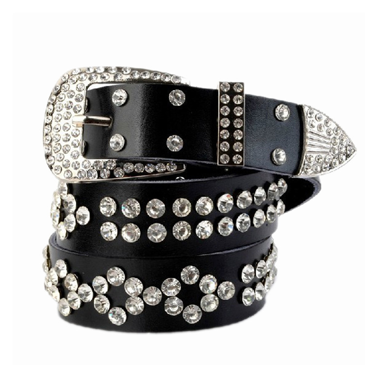 Designer belts 2023 Crystal lady's women's wide leather black diamond belt factory outlet
Designer belts 2023 Crystal lady's women's wide leather black diamond belt factory outlet