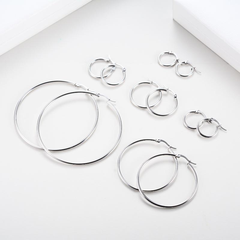 Hoop & Huggie 2021 Fashion All-match Women's Alloy Simple 10-60MM Big Circle Earrings Temperament Look Thin Ear Rings Female Gifts
Hoop & Huggie 2021 Fashion All-match Women's Alloy Simple 10-60MM Big Circle Earrings Temperament Look Thin Ear Rings Female Gifts