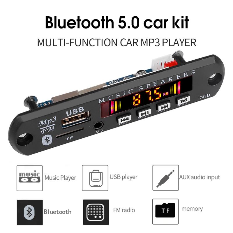 & MP4 Players Color Screen 12V MP3 WMA Audio Module Decoder Board USB TF Radio Bluetooth5.0 Wireless Music Car Player With Remote Control
& MP4 Players Color Screen 12V MP3 WMA Audio Module Decoder Board USB TF Radio Bluetooth5.0 Wireless Music Car Player With Remote Control