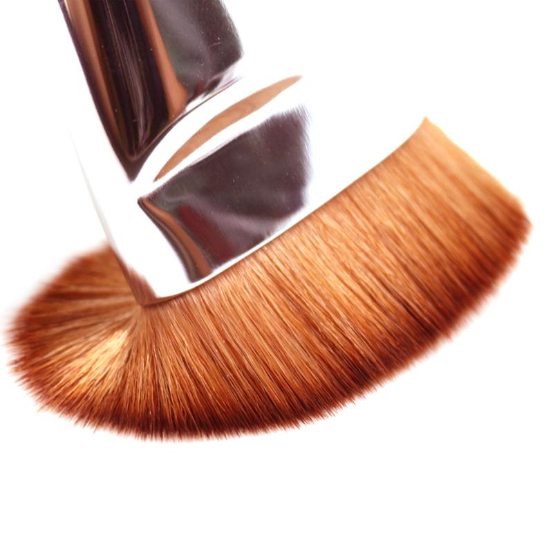 Makeup Brushes Two-color Multifunctional Fine Fiber Flat Contour Brush Foundation ConfigureFlat Top Kabuki Base Cream Mix