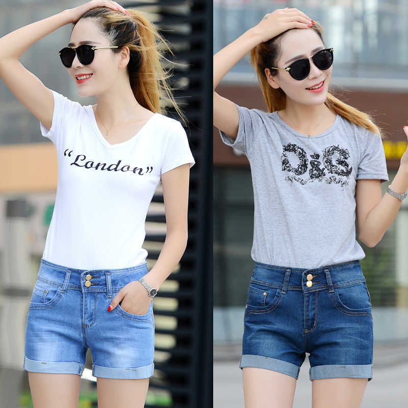 Summer Jeans Shorts Women Casual Short Sexy High Waist Denim Shorts Women Clothes Plus Size Shorts Jeans 26-36 210611