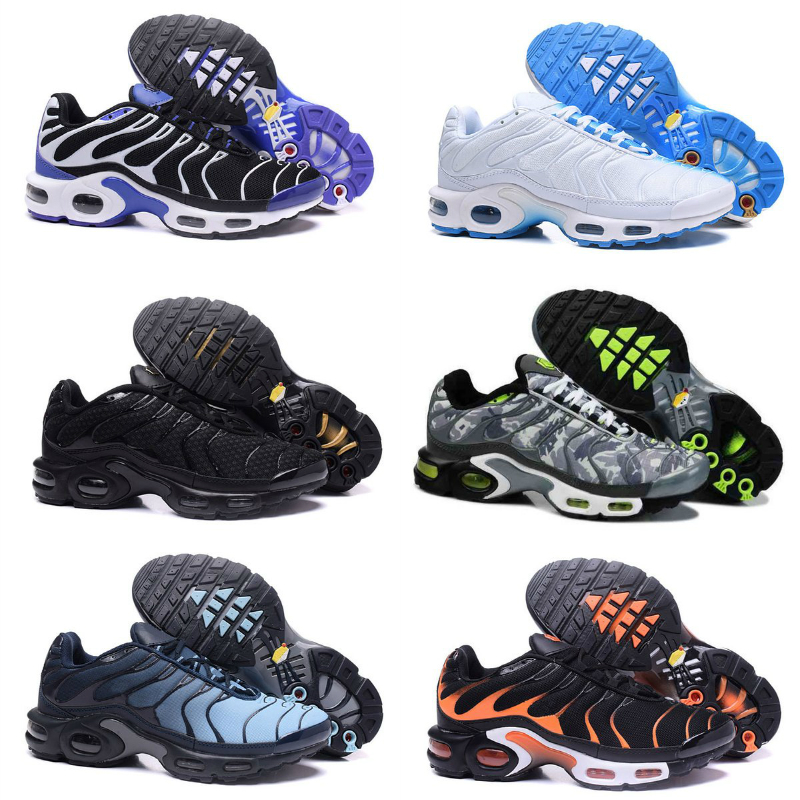 Sell TOP Plus Mens Tn Running Shoes High Quality Triple Black White Tns Maxes Chaussures Requin Homme Smoky gray Designer Sneakers Trainers 40-46
Sell TOP Plus Mens Tn Running Shoes High Quality Triple Black White Tns Maxes Chaussures Requin Homme Smoky gray Designer Sneakers Trainers 40-46