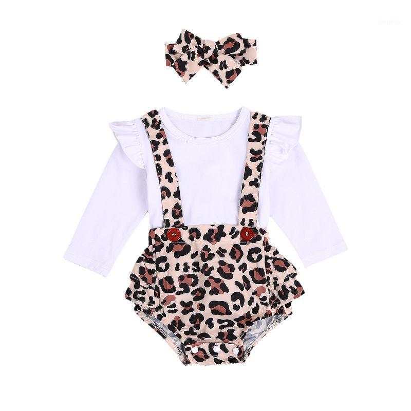 Clothing Sets 0-24M Born Baby Girls Boys Leopard Clothes Ruffles Long Sleeve Solid Romper+Bib Overalls Shorts Headband 3pcs, White
Clothing Sets 0-24M Born Baby Girls Boys Leopard Clothes Ruffles Long Sleeve Solid Romper+Bib Overalls Shorts Headband 3pcs, White