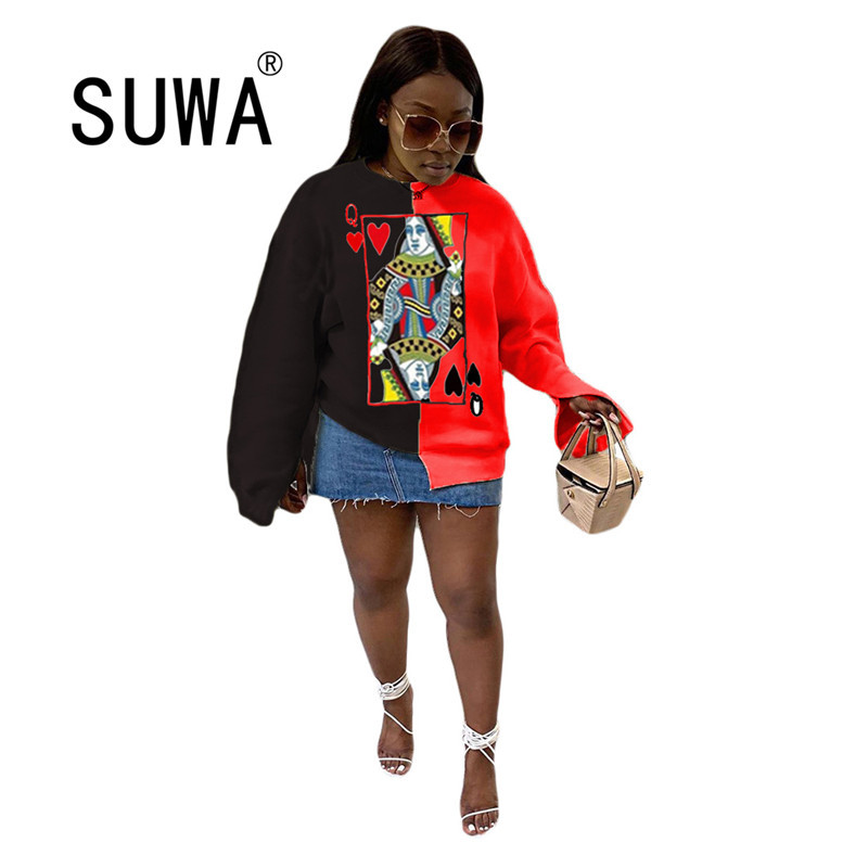 Black Red Patchwork Cool Girl BF Style Hoodies Fall Winter Women Tunic Long Sleeve Pullover Sweatshirt Retro Top Streetwear 210525, Multi
Black Red Patchwork Cool Girl BF Style Hoodies Fall Winter Women Tunic Long Sleeve Pullover Sweatshirt Retro Top Streetwear 210525, Multi