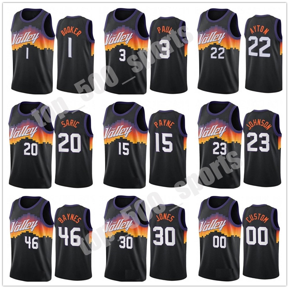TOP 2021 Chris Paul Devin Booker Basketball Jerseys DeAndre Ayton Swingman City Jersey Black Uniform Crowder Saric Bridges Jalen Smith Johnson Carter Men, Colour 11
TOP 2021 Chris Paul Devin Booker Basketball Jerseys DeAndre Ayton Swingman City Jersey Black Uniform Crowder Saric Bridges Jalen Smith Johnson Carter Men, Colour 11