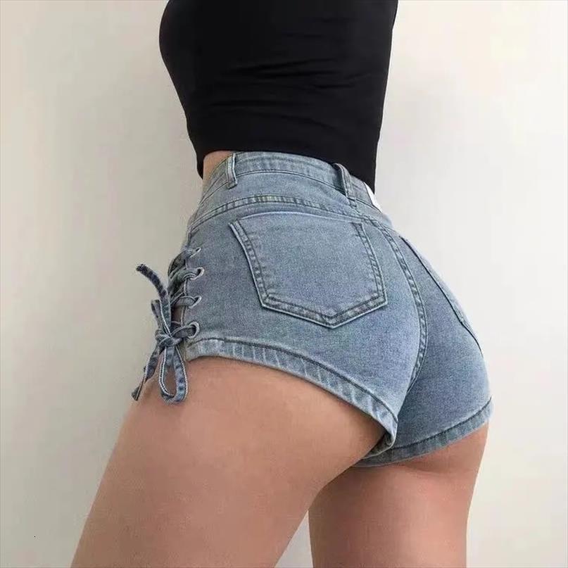 super denim shorts womens jeans with straps both sides hollow stretch short ladies buttocks slim tight pants, Blue
super denim shorts womens jeans with straps both sides hollow stretch short ladies buttocks slim tight pants, Blue