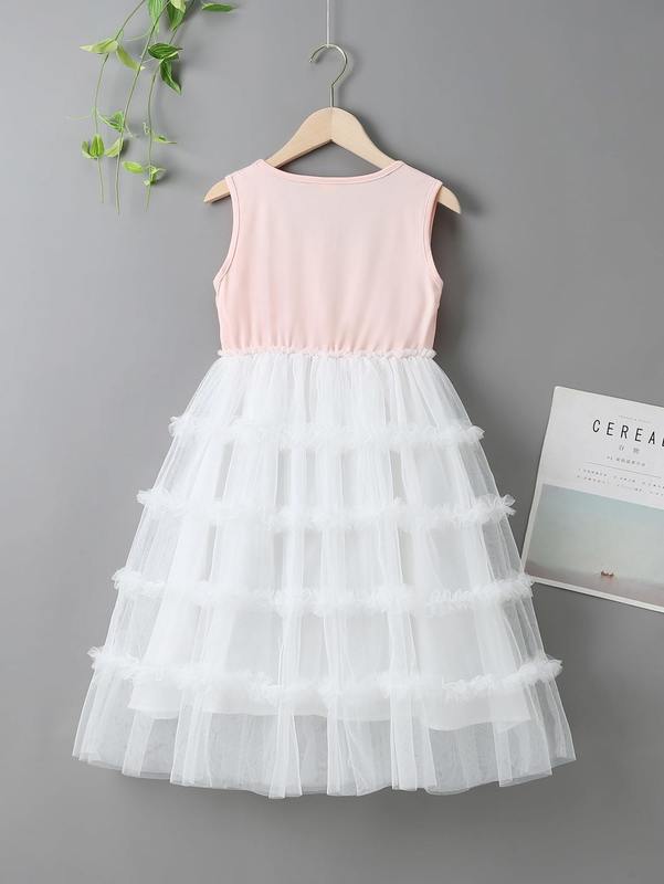 Girls Two Tone Layered Tutu Dress SHE