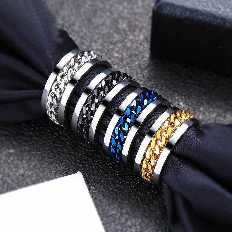 Cluster Rings Hiphop Rock Stainless Steel Ring For Men Bottle Openner Punk With Rotatable Chain Cool Jewelry Women Party Gift WC007, Golden;silver
Cluster Rings Hiphop Rock Stainless Steel Ring For Men Bottle Openner Punk With Rotatable Chain Cool Jewelry Women Party Gift WC007, Golden;silver