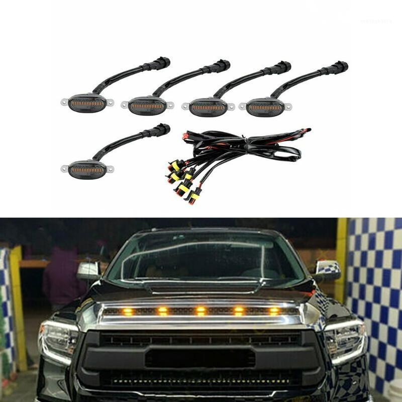 Emergency Lights 5pcs Smoke Front Grille LED Amber Light Raptor Style Cover Universal Decorate Your Car Charming Luxury Vivid Auto Interior
Emergency Lights 5pcs Smoke Front Grille LED Amber Light Raptor Style Cover Universal Decorate Your Car Charming Luxury Vivid Auto Interior