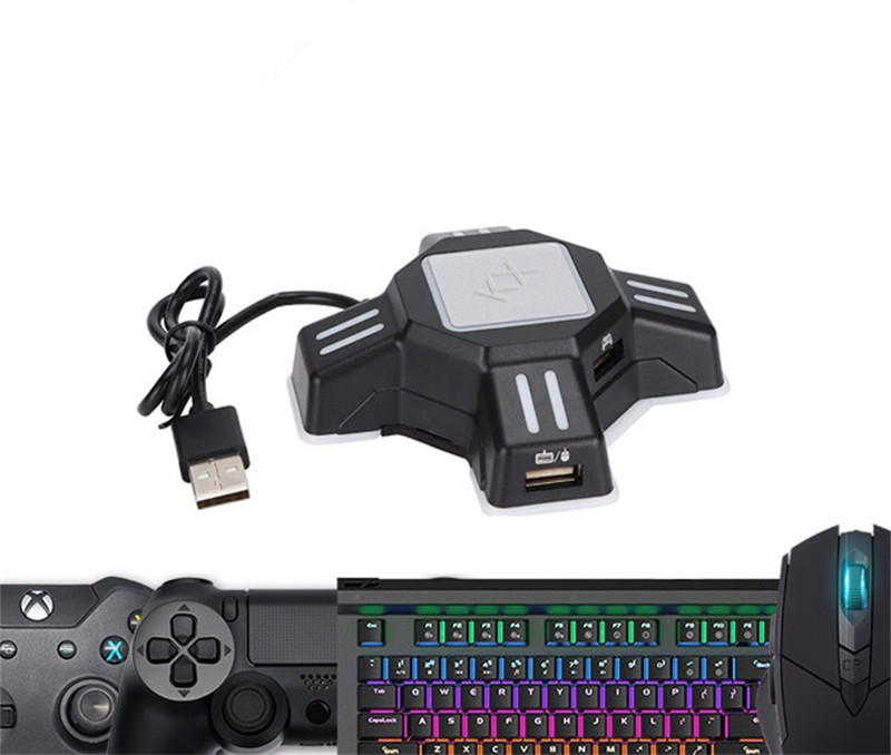 KX USB Game Controllers Adapter Converter Video Game Keyboard Mouse adapter for Nintendo Switch/Xbox/PS5/PS4/PS3 DHL Fast Shipping